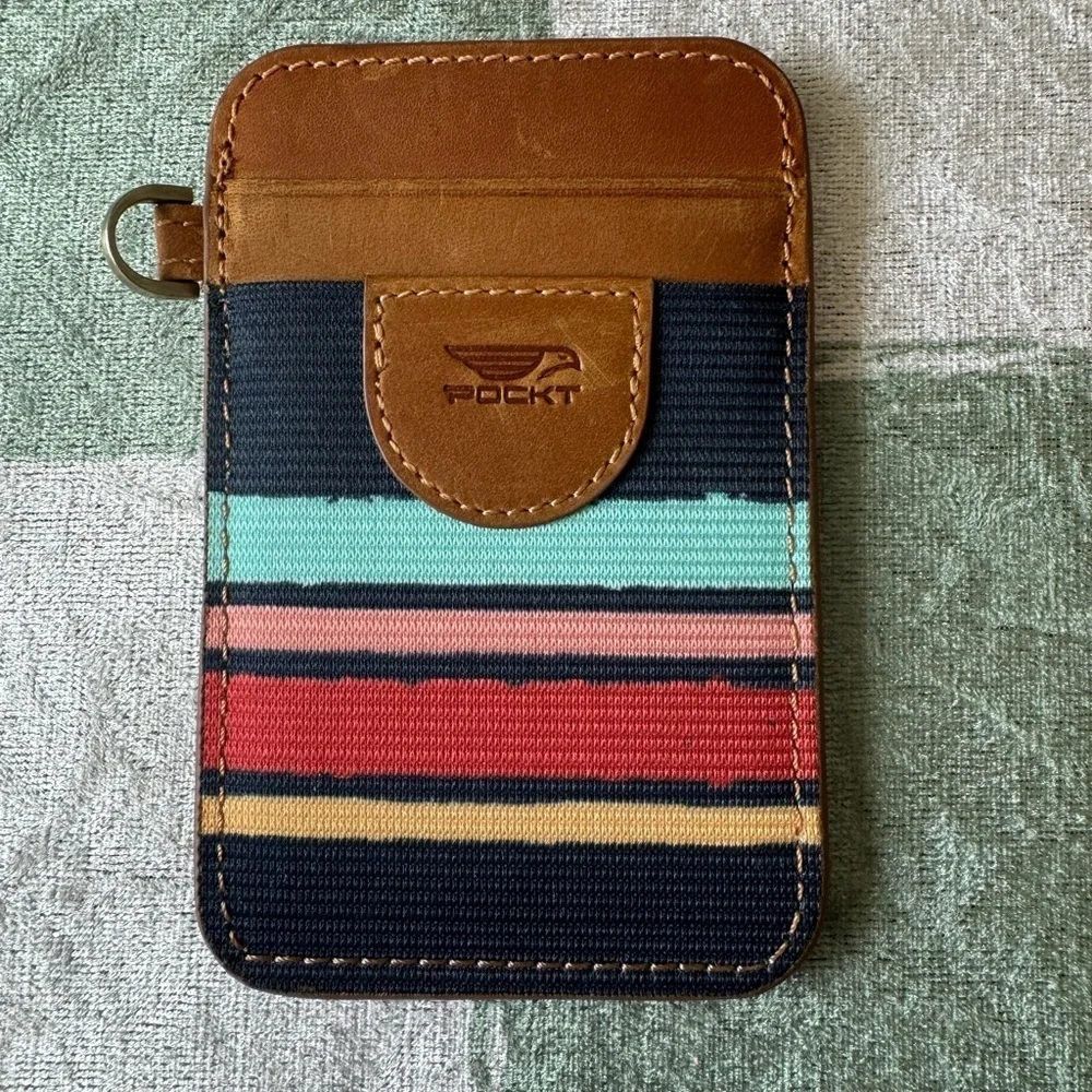 New POCKT Surf Inspired Striped Card Holder